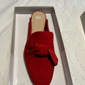 BP Maddie Lea Red suede shoe